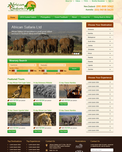 Portfolio of Flat Website Design