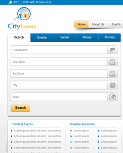 Portfolio of Flat Website Design