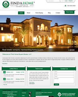 Portfolio of Flat Website Design
