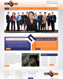 Portfolio of Flat Website Design