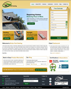 Portfolio of Flat Website Design