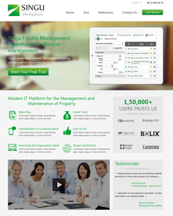 Portfolio of Flat Website Design